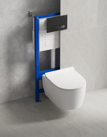 Ensembles WC encastrés avec châssis