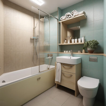 Sliding bathtub screen