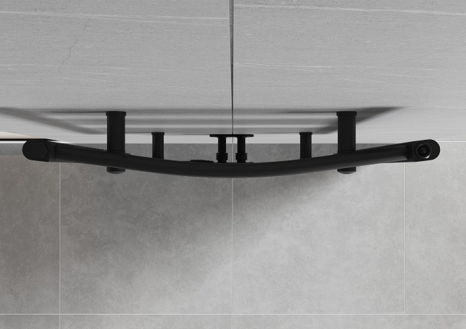 black bathroom radiator