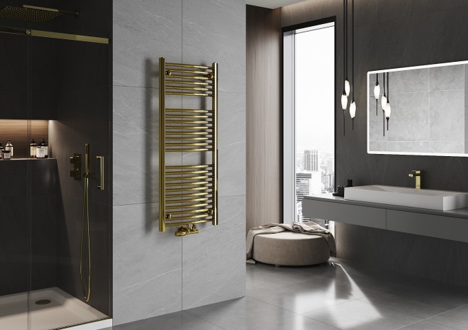 radiateur de salle de bain avec raccordement par le bas