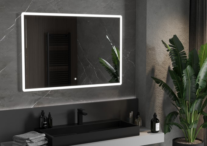 Miroirs de salle de bain à LED 100x70cm