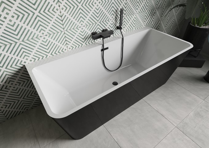 Baignoires murales autoportantes 170x80 cm