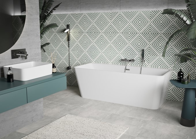 Baignoires murales autoportantes 170x80 cm