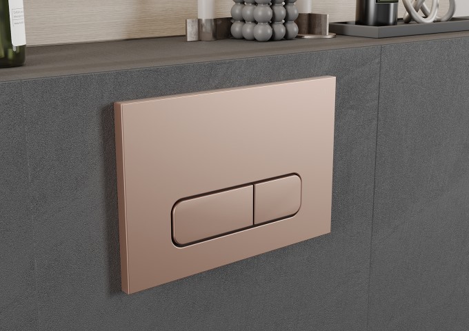 Boutons de déclenchement or rose