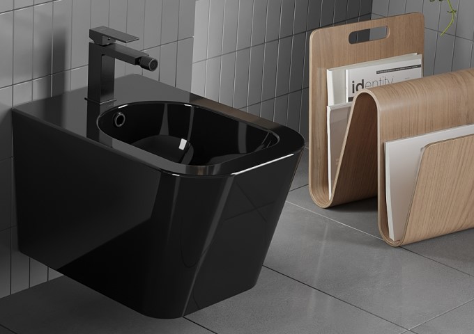 Mitigeurs bidets noir/doré