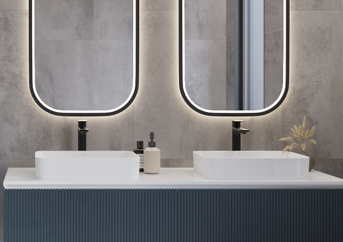 Mitigeurs lavabo à long bec