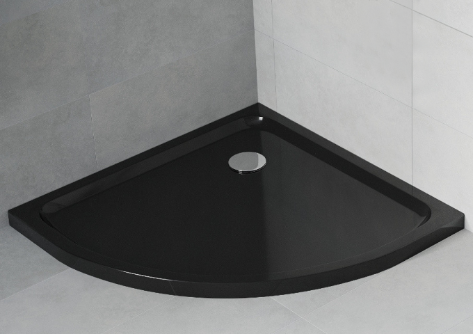 Receveurs de douche noirs