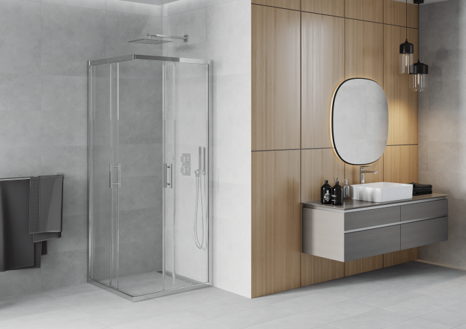 Cabines de douche carrées 120x120