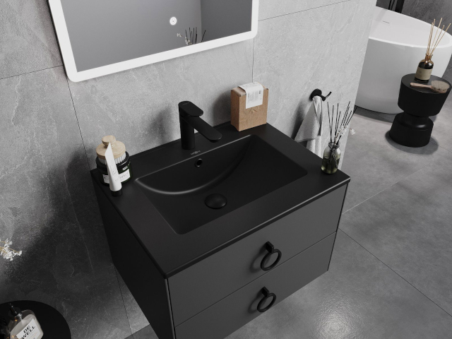 Meuble avec lavabo 60 cm