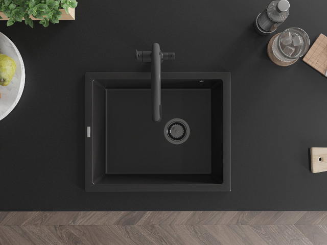 Évier encastré en acier