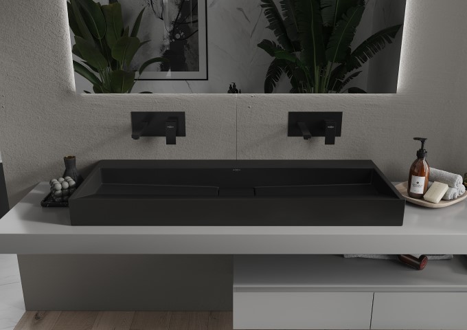 lavabo encastré dans le plan