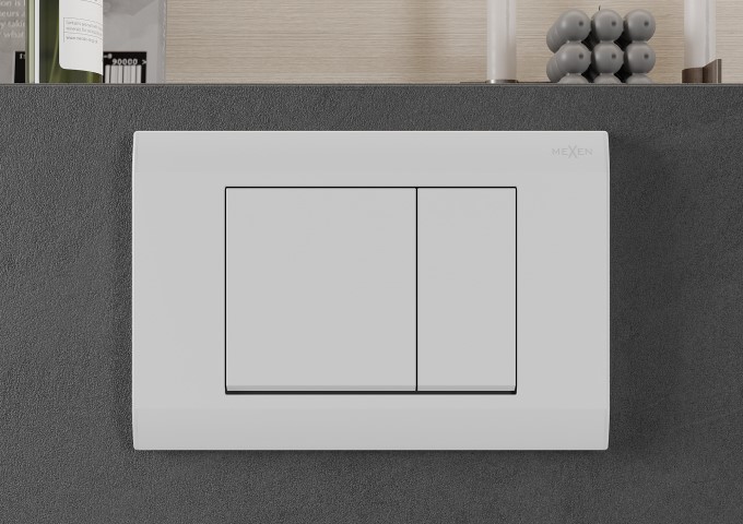 Châssis encastrés pour WC avec bouton blanc