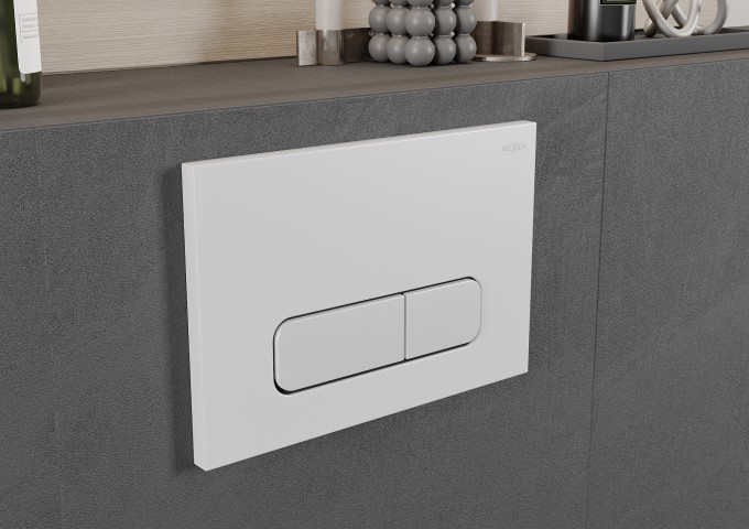 Châssis encastrés pour WC avec bouton blanc