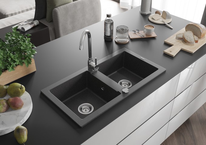 Distributeurs de cuisine chrome