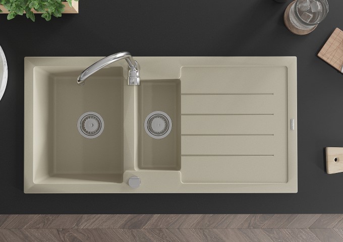 Éviers en granit avec égouttoir