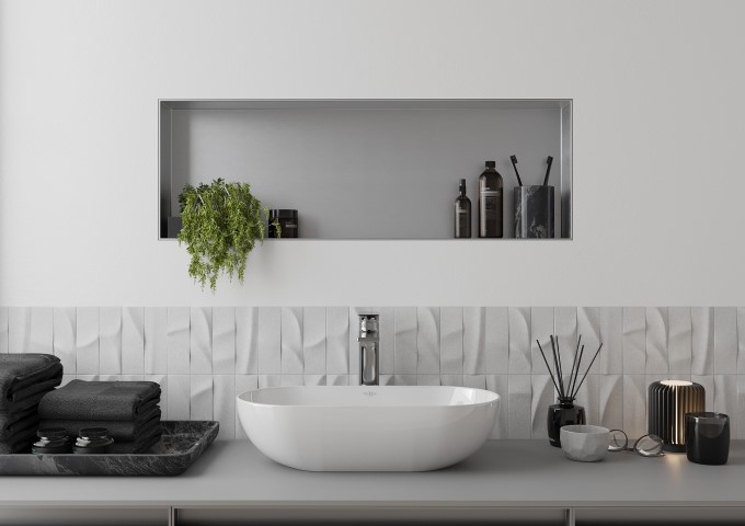 Robinets de lavabo roses