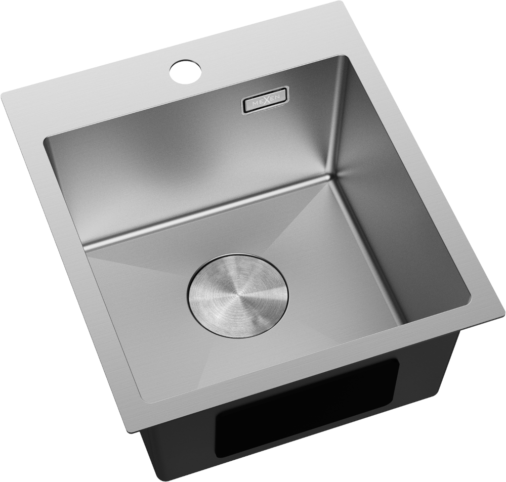 Évier simple en acier Mexen