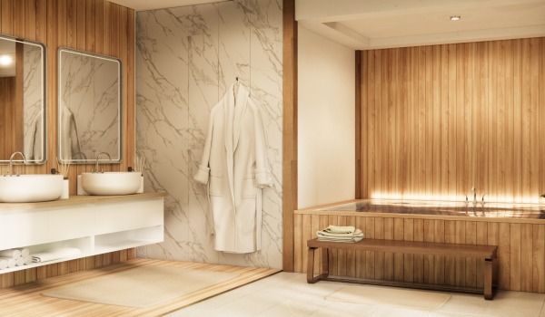 Marble and Wood in the Bathroom — How to Combine Marble in Modern Design?