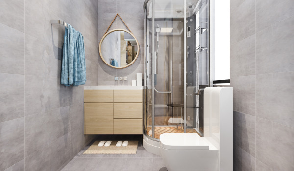 Wéi këmmeren ech mech ëm eng Hallefkrees-Duschkabinn?