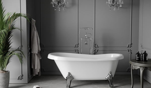 Salle de bain de style rétro