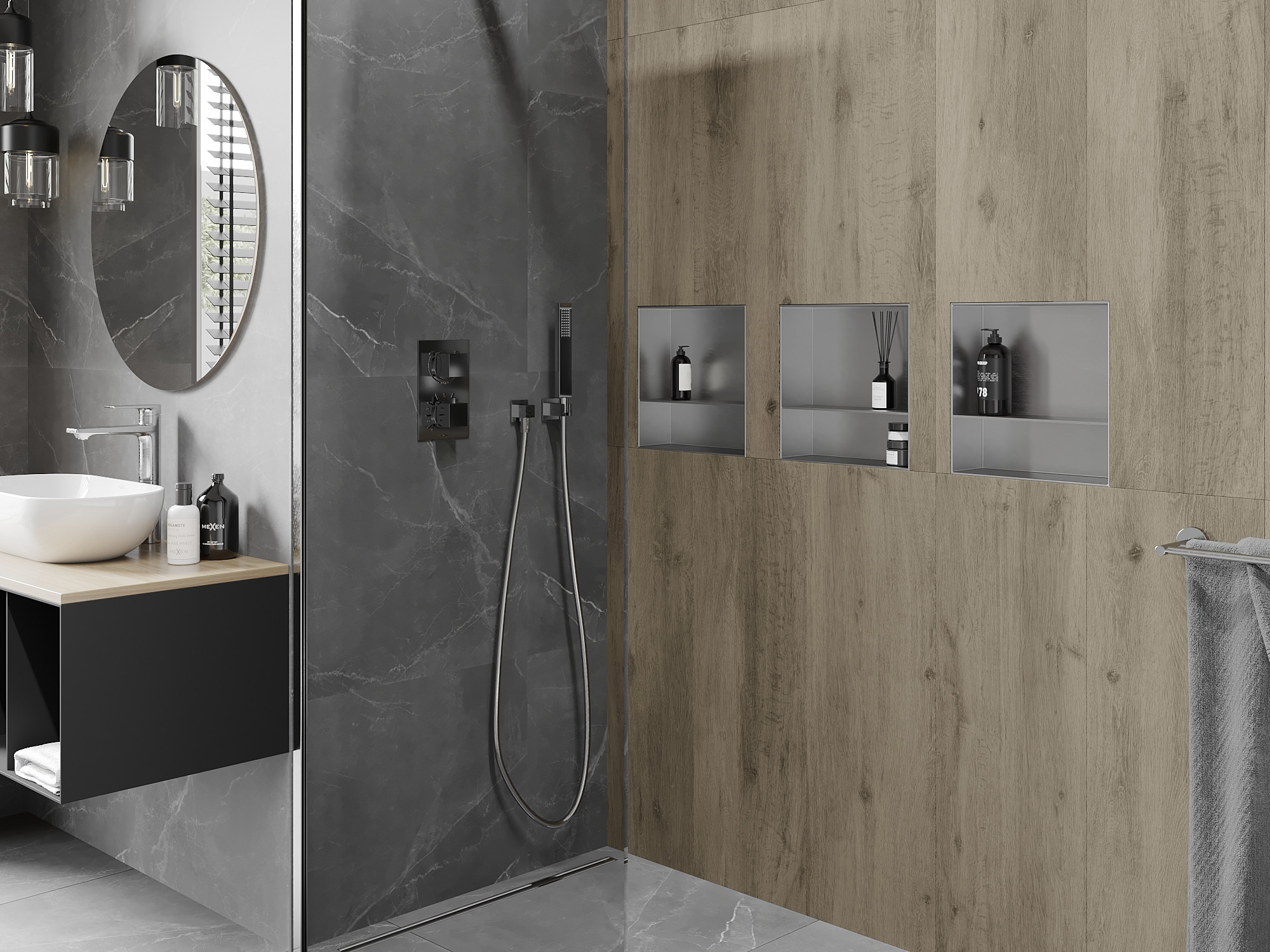 Recessed Shelves - The Perfect Addition to a Modern Bathroom Decor