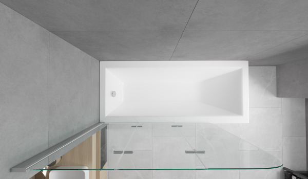 Baignoire et douche en un seul