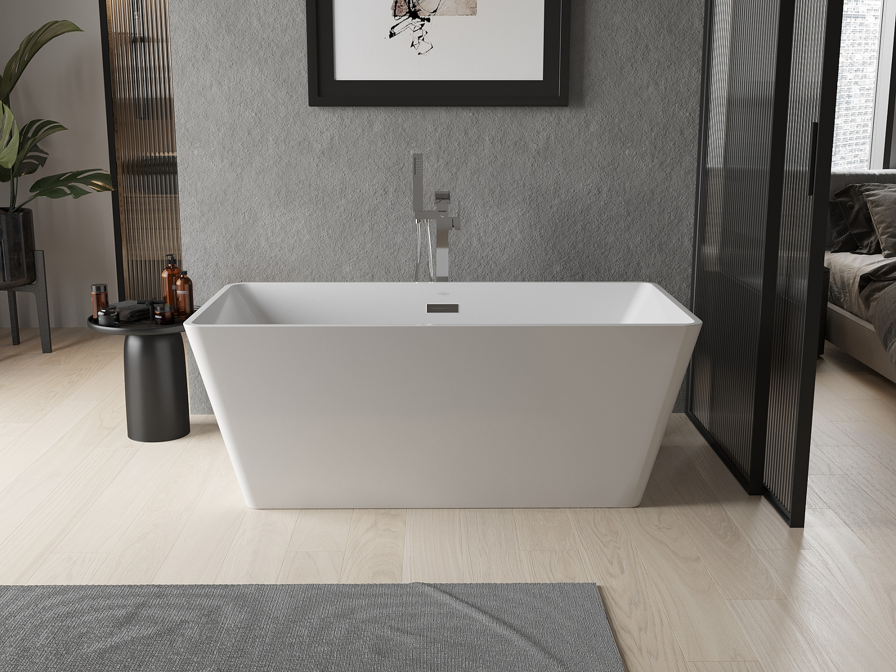 Salle de bain dans un style industriel