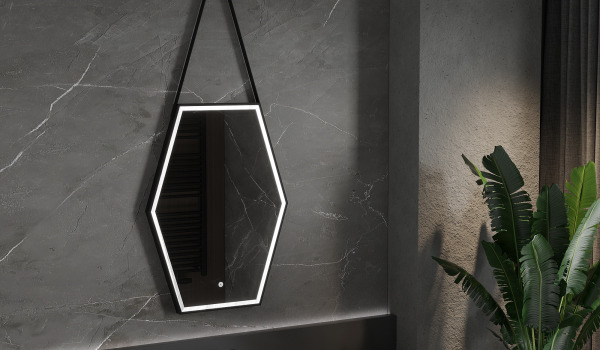 Salle de bain avec accessoires style bohème