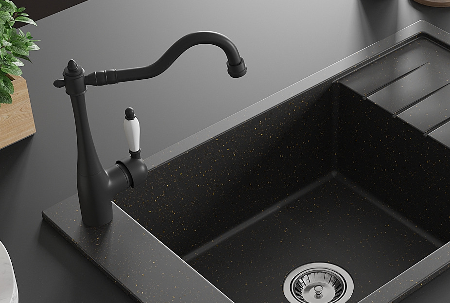 Robinet de cuisine style rétro