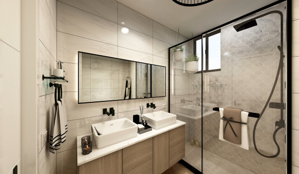 Wéi eng Spigel fir eng kleng Buedzëmmer?