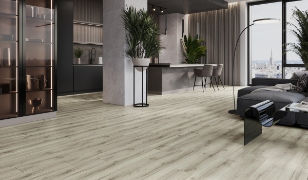 Panneaux vinyles de luxe dans la cuisine et le salon